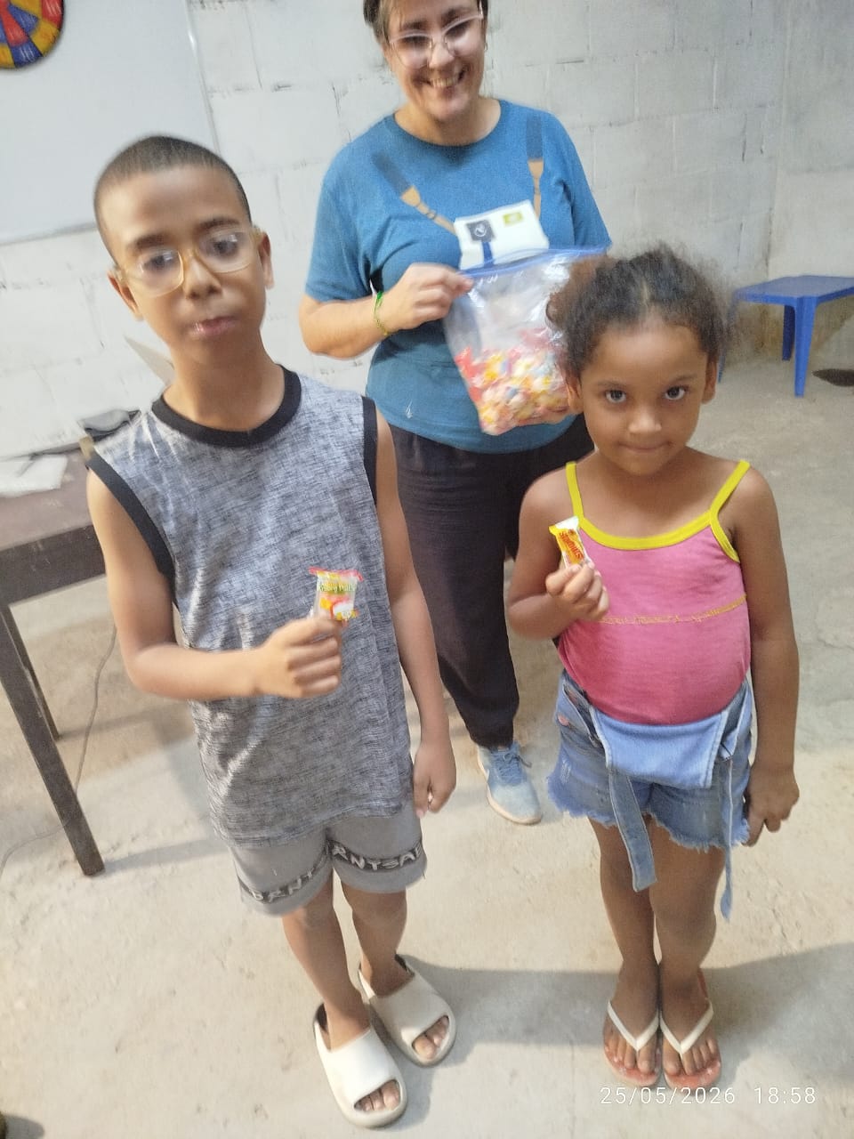 Adult with two chlidren