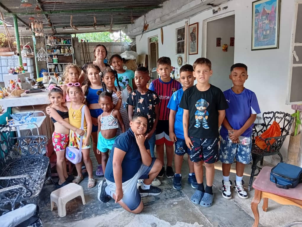 Children posing