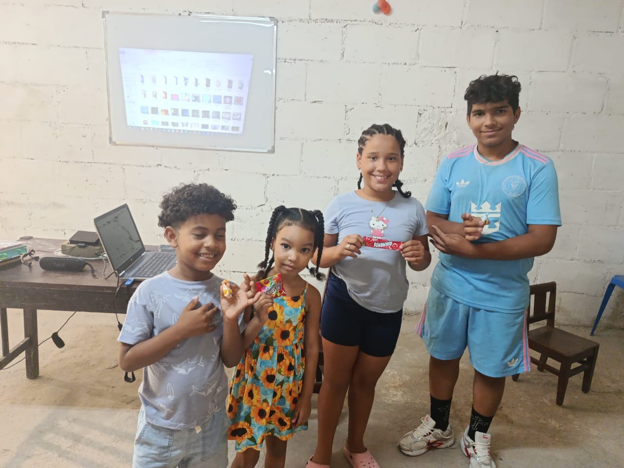Four children