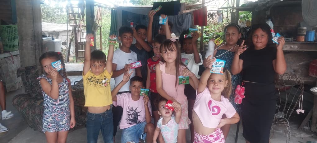 Several children outside