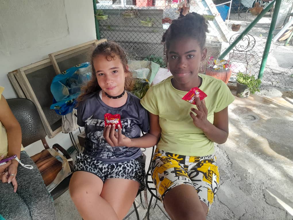 Two children sitting