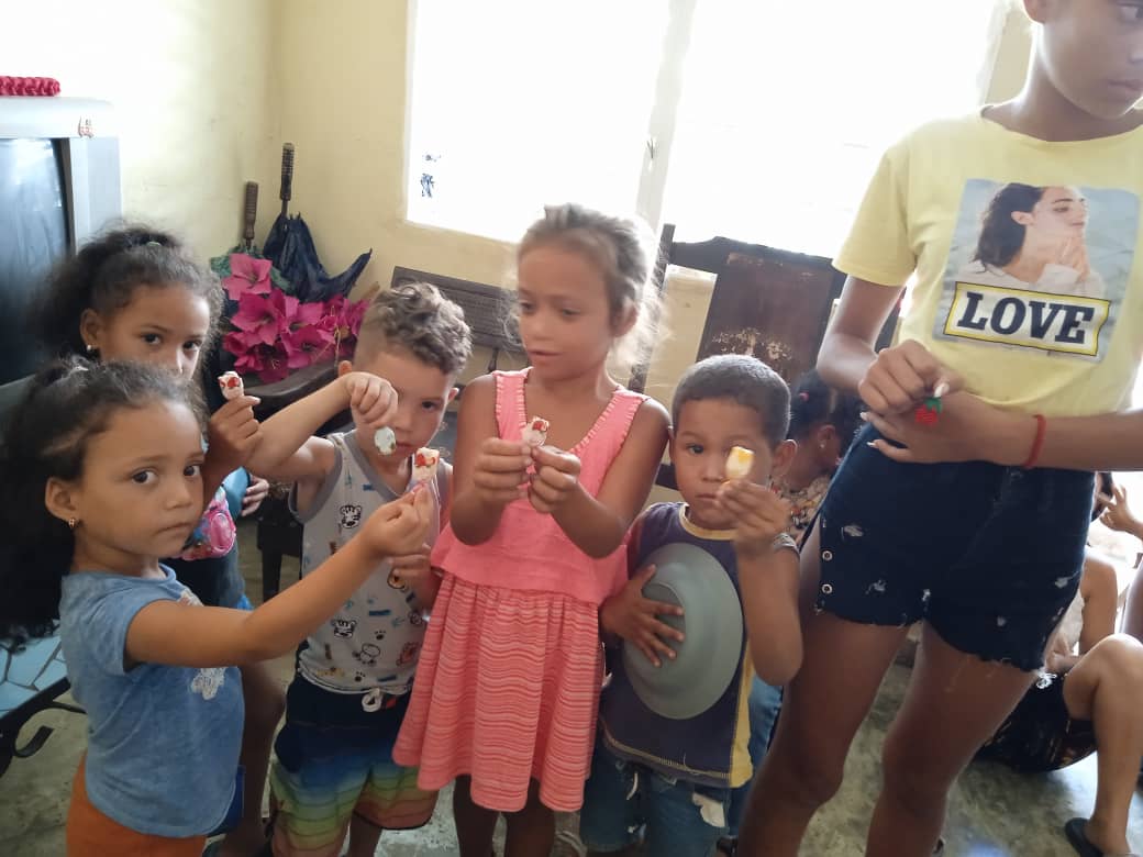 Several children with youth