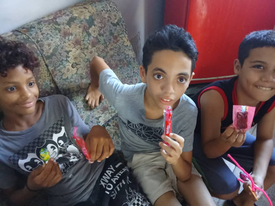Three boys sitting